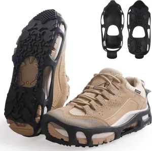 Spikeless Ice Cleats Perfect for Transitioning Between Indoor/Outdoor Surfaces Slip On Spikeless Ice Traction Devices Grippers Indoor Anti-Slip Job Safety Traction Slip-On