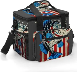 Spring Bird Hummingbird Portable 22.5L Soft Cooler Bag for Car Camping Flowers Leaves Leakproof Ice Chest with Adjustable Strap Insulated Lunch Box for Work Hiking Picnic