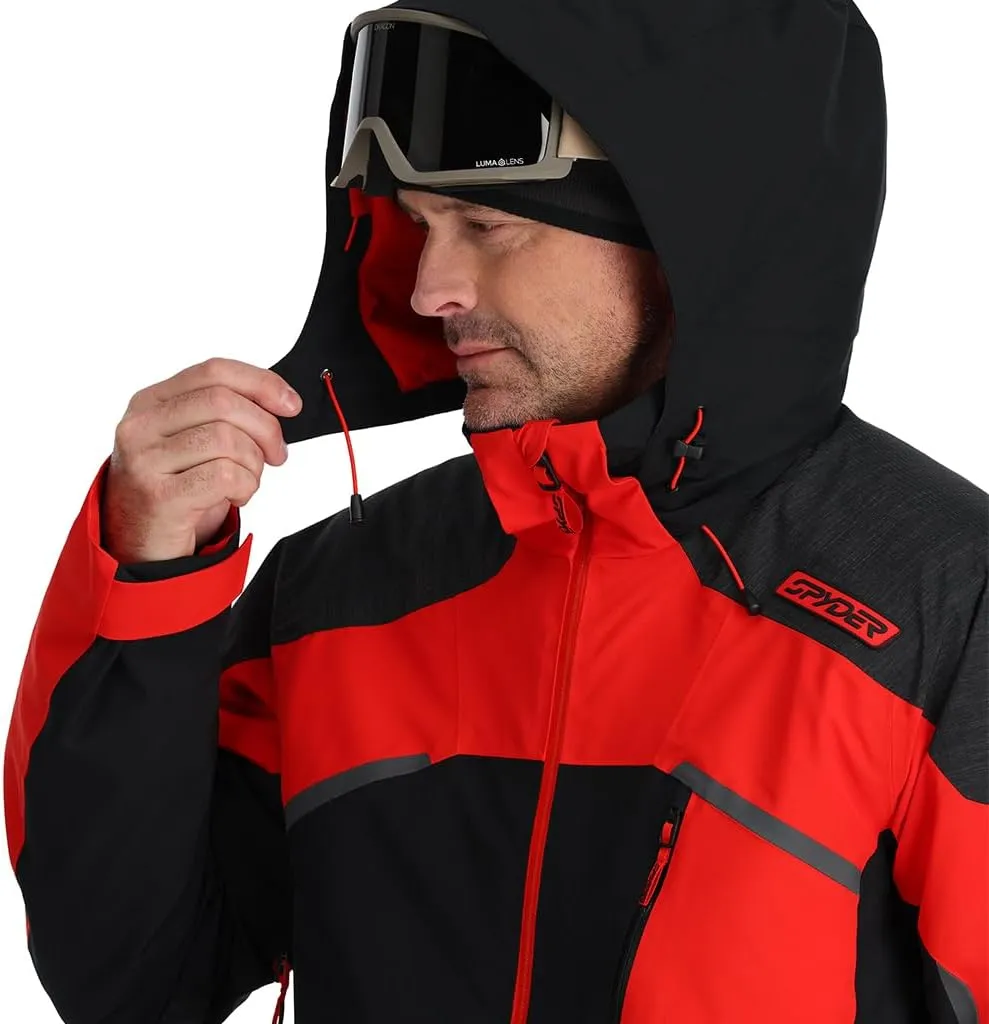 Spyder Men's Leader Insulated Hooded Ski Snow Jacket