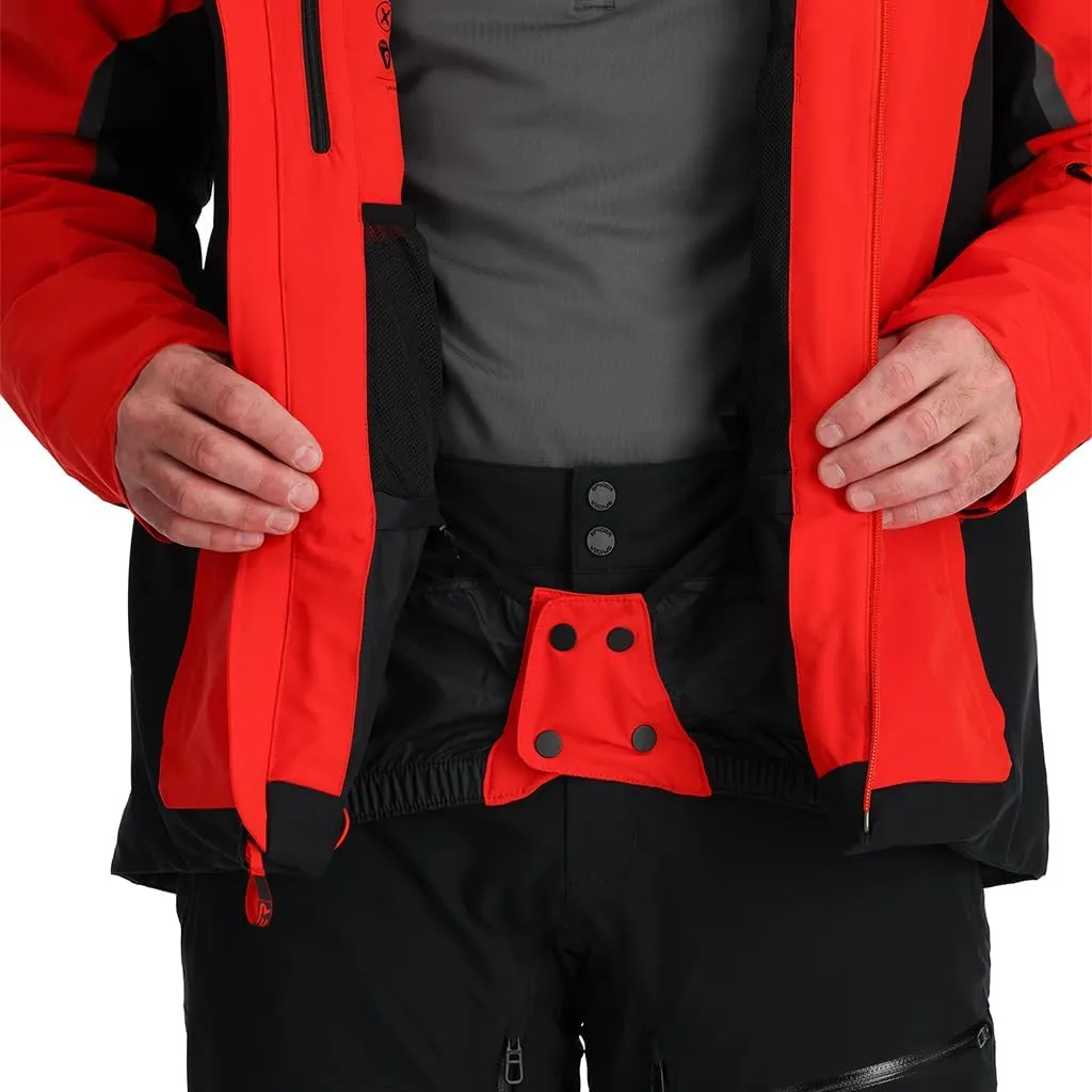 Spyder Men's Leader Insulated Hooded Ski Snow Jacket