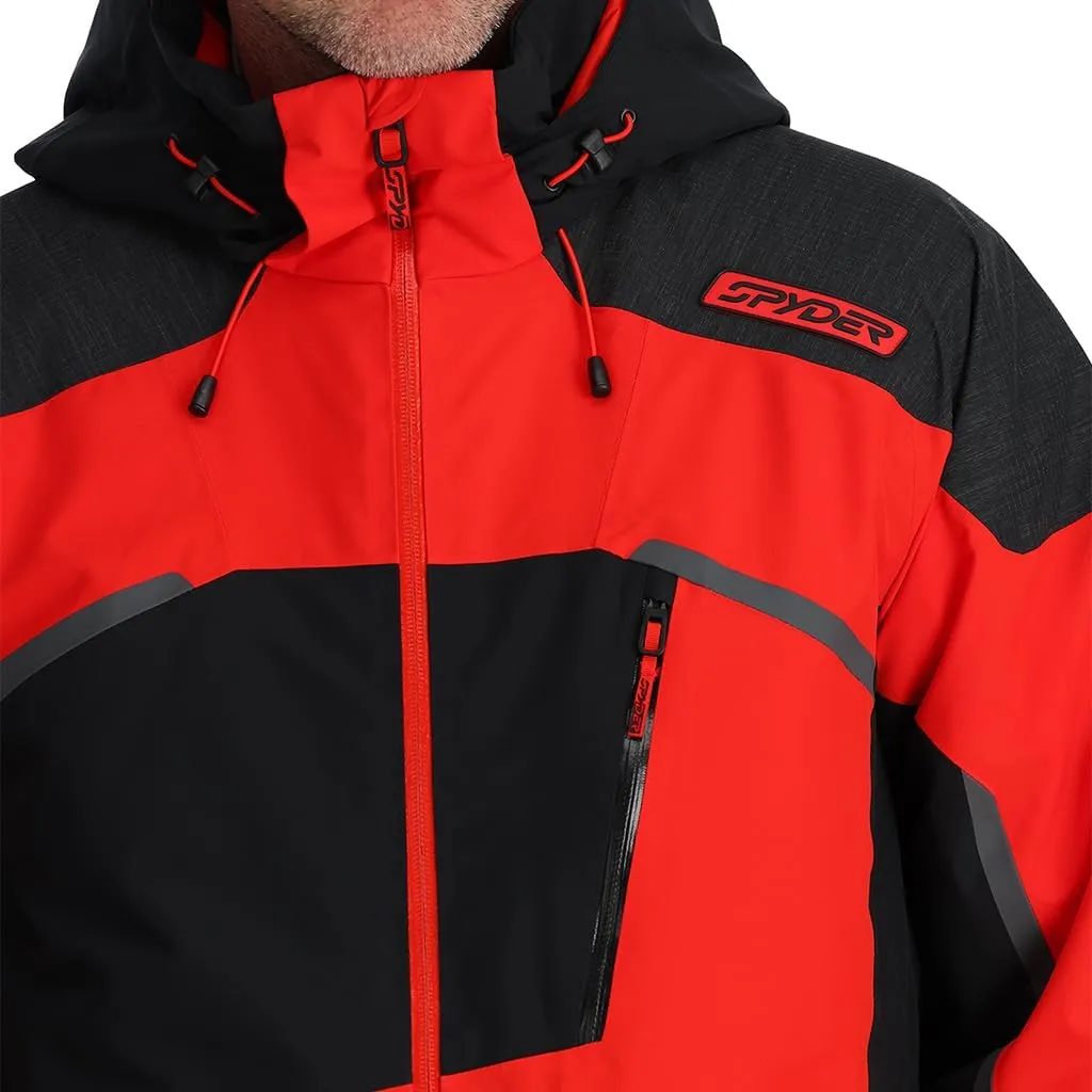 Spyder Men's Leader Insulated Hooded Ski Snow Jacket