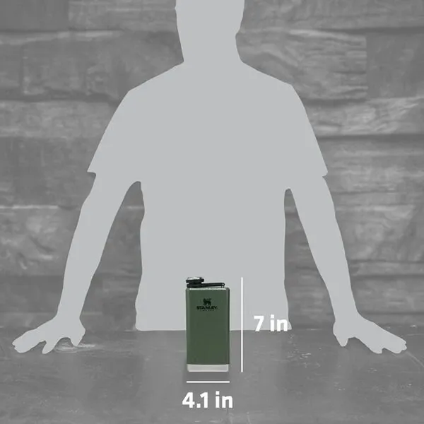Stanley Adventure Shot Glass set   Flask Hammertone Green