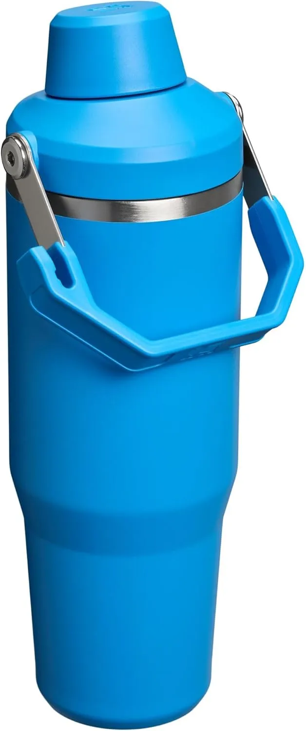 Stanley IceFlow 2.0 Fast Flow Tumbler with Handle 30 oz | Twist On Angled Spout Lid | Leakproof Water Bottle | Insulated Stainless Steel | BPA-Free | Azure