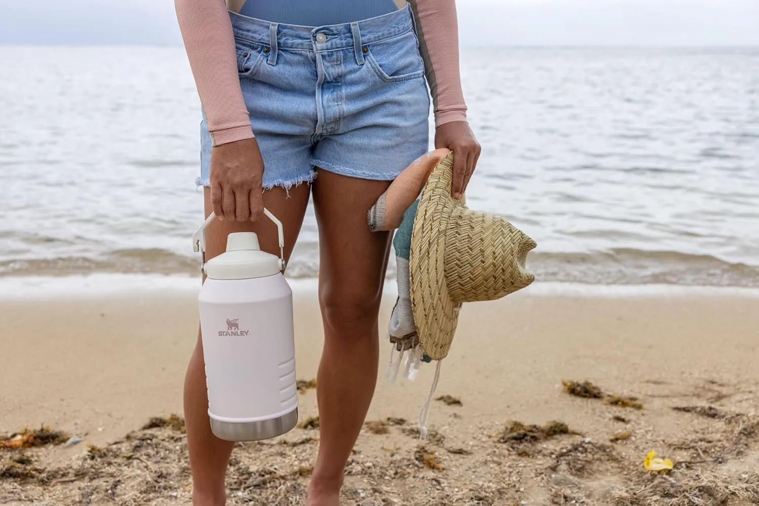 Stanley Iceflow Fast Flow Jug | Recycled Stainless Steel Water Tumbler | Keeps Drink Cold and Iced for Hours | Easy Carry Handle