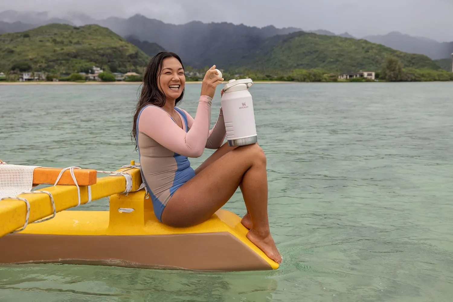 Stanley Iceflow Fast Flow Jug | Recycled Stainless Steel Water Tumbler | Keeps Drink Cold and Iced for Hours | Easy Carry Handle