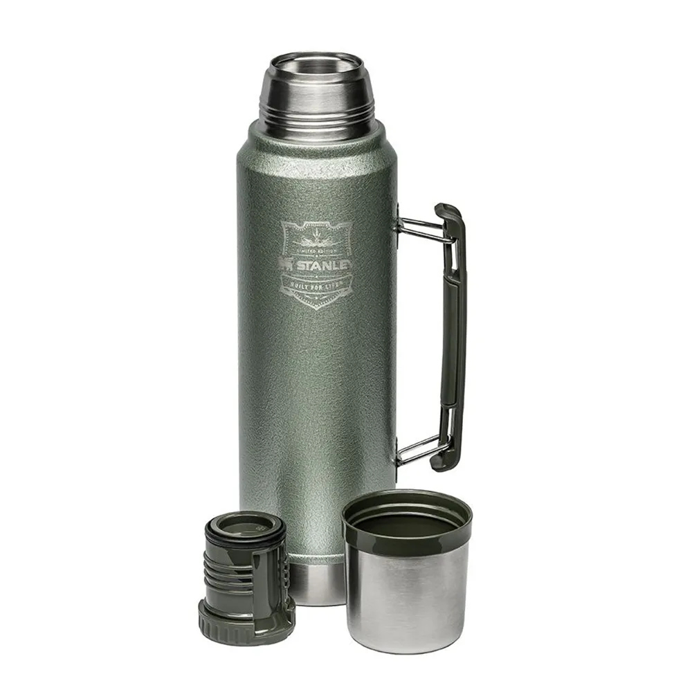 Stanley Limited Edition Classic Vacuum Bottle 108th Anniversary 1.1QT Hammertone Green