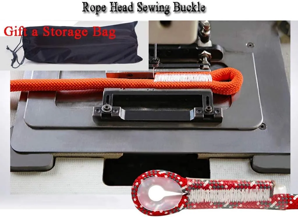 Static Rope 12mm Paracord Outdoor Windproof Downhill Rope Aerial Work Safety Lifeline Tent Rope for Climbing Fishing with Sewn