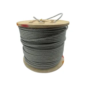 Steel Cable Galvanised Rope 6 Wire 6x7 (100M Marine) Satisfaction guarantee 7 x 6MM Best seller Rigging Reel