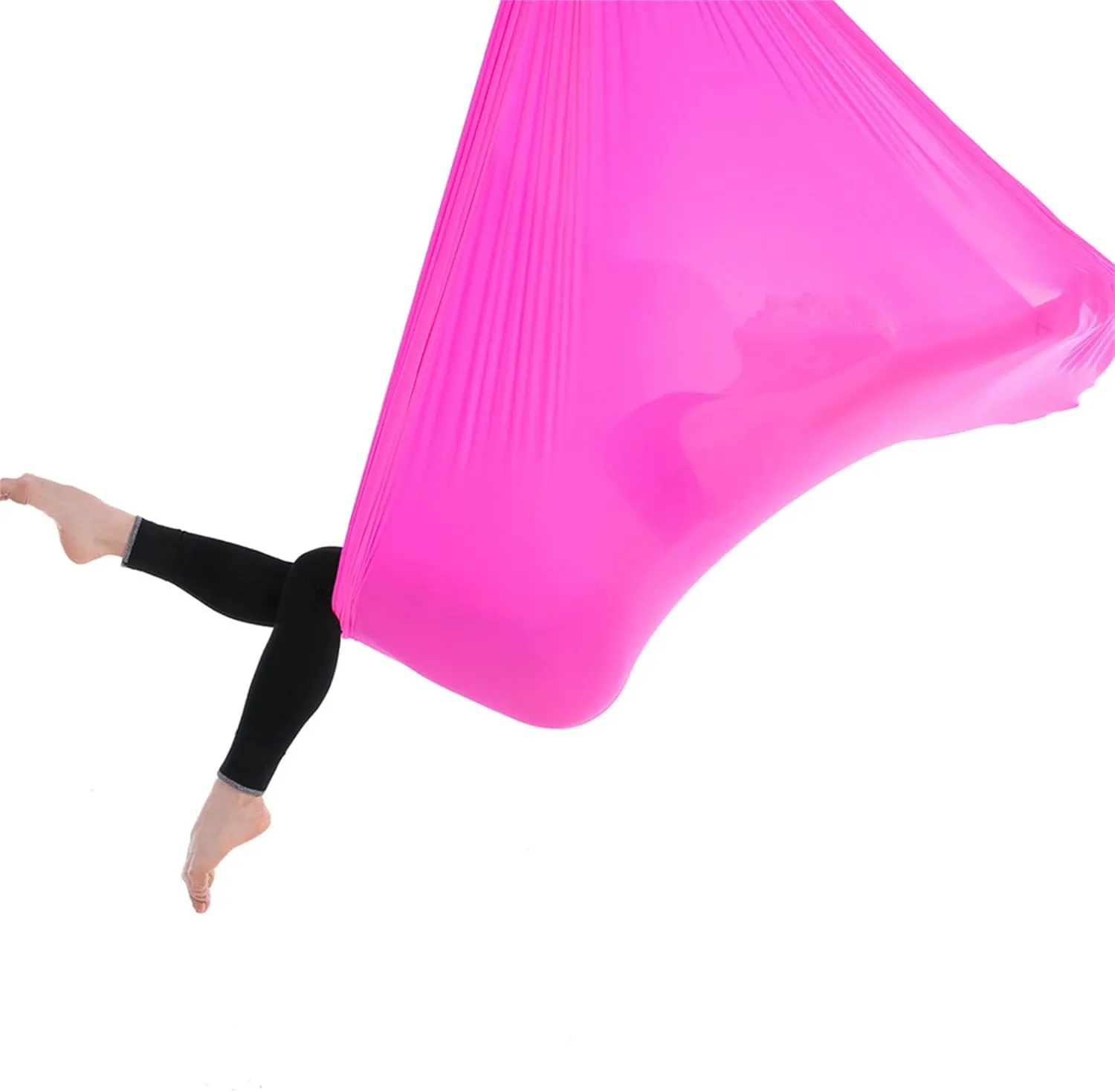 Stretch Aerial Yoga Hammock 280cm Wide 100cm Long Seamless Nylon Swing Load 1984lb for Home Studio
