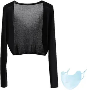 Sun Knit Cardigan Women's Thin Ice Silk Coat Shawl Air-Conditioned Shirt with Slip Skirt,Sun Shawls for Women