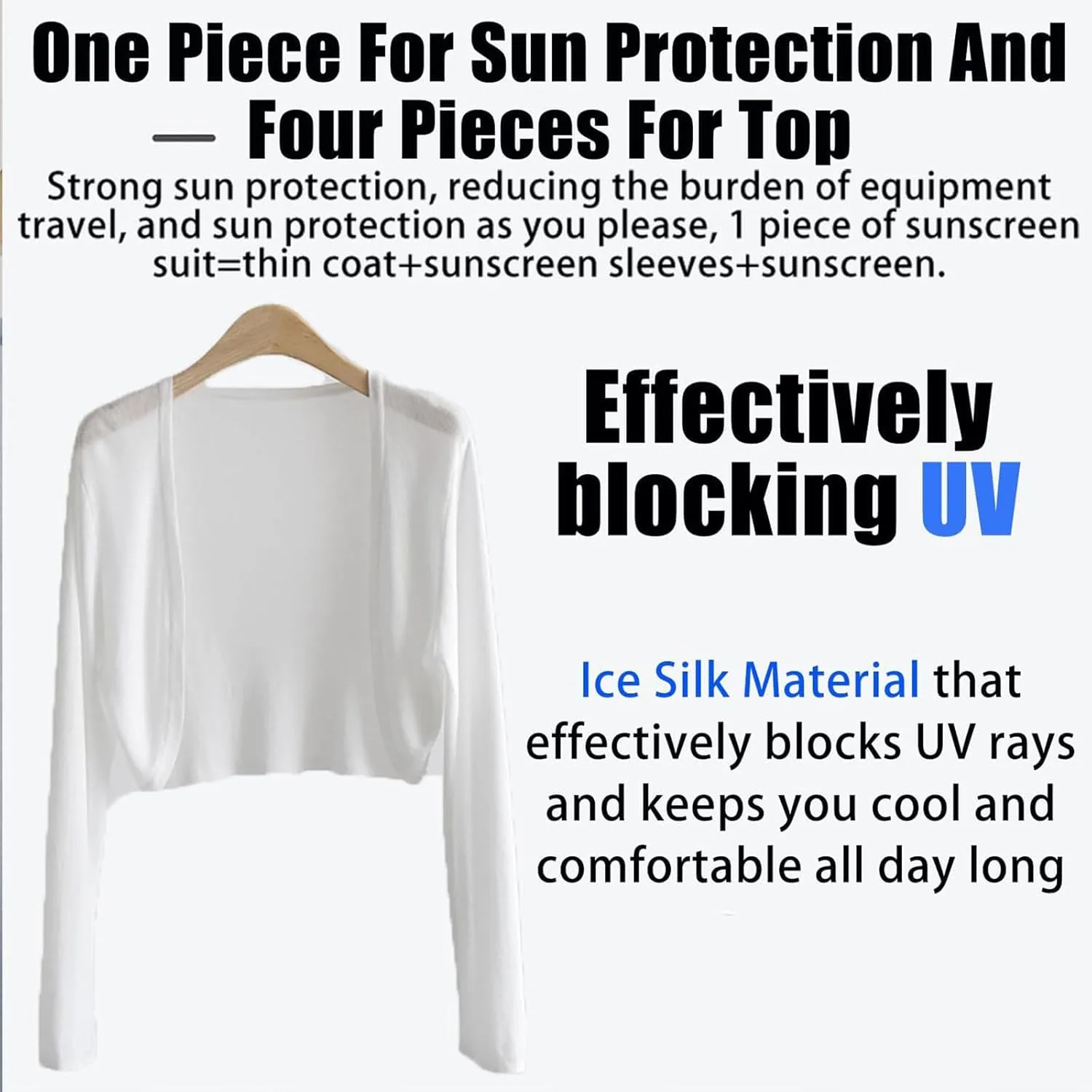 Sun Knit Cardigan Women's Thin Ice Silk Coat Shawl Air-Conditioned Shirt with Slip Skirt,Sun Shawls for Women