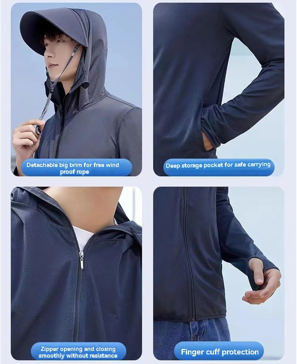 Sun Protection Jacket Unisex, UV Protection Clothing Sun Protection Hoodie,Sun Protection Outdoor