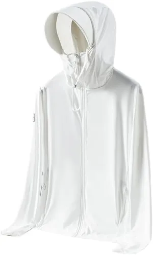 Sun Protection Rash Guard Jacket for Men - Fishing Shirts with UV Protection Hoodie
