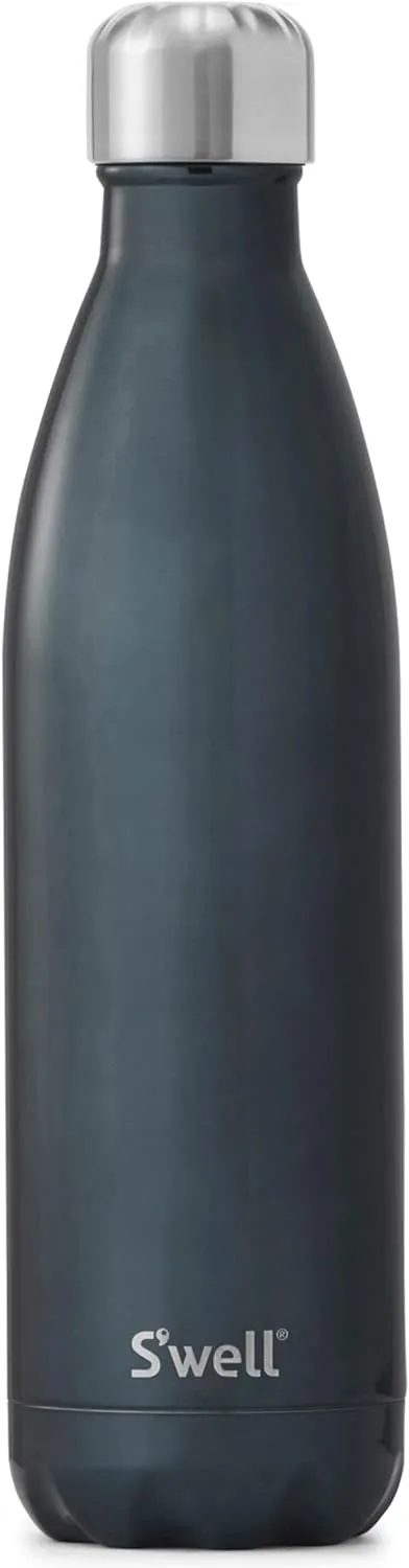 S'well Stainless Steel Water Bottle, 25oz, Blue Suede, Triple Layered Vacuum Insulated Containers Keeps Drinks Cold for 48 Hours and Hot for 24, BPA Free, Perfect for On the Go
