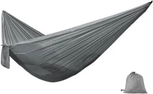 Swings Seats Nylon Hammock with Tear Resistant, Portable Single Hammock, Durable, Breathable, Long Lasting, for Outdoors Play Set Swings (Color : Gris)