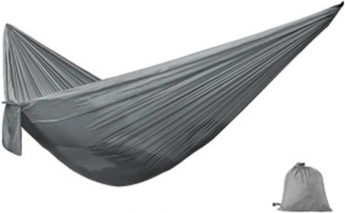 Swings Seats Nylon Hammock with Tear Resistant, Portable Single Hammock, Durable, Breathable, Long Lasting, for Outdoors Play Set Swings (Color : Gris)