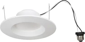 SYLVANIA LED Bulb RT 5"/6" Recessed Downlight Kit, 65W Equivalent, Efficient 9W, Dimmable, 625 Lumens, Soft White, 2700K, Contractor Series - 1 Pack (74405)