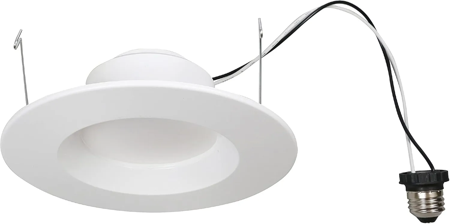 SYLVANIA LED Bulb RT 5"/6" Recessed Downlight Kit, 65W Equivalent, Efficient 9W, Dimmable, 625 Lumens, Soft White, 2700K, Contractor Series - 1 Pack (74405)