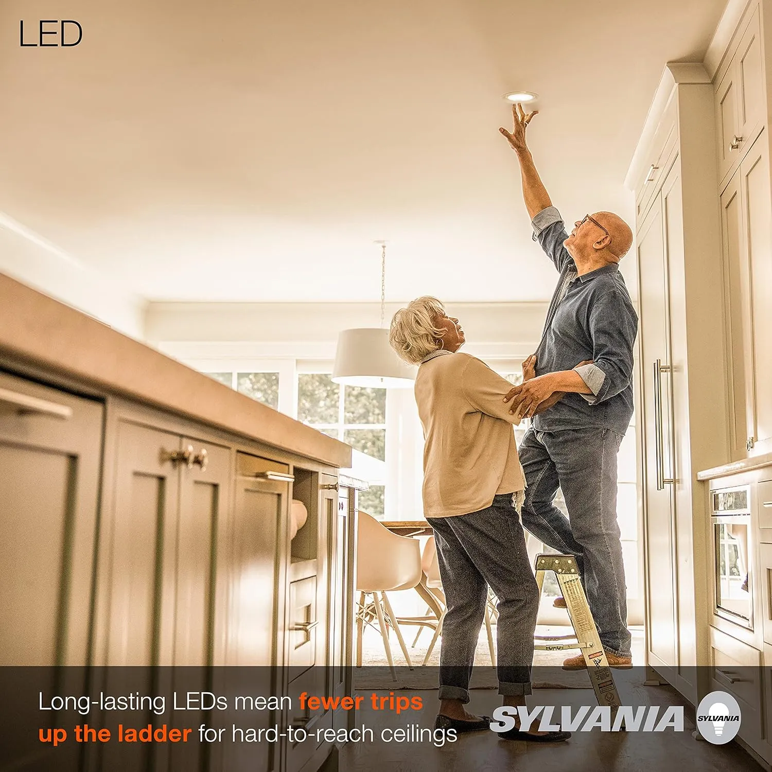 SYLVANIA LED Bulb RT 5"/6" Recessed Downlight Kit, 65W Equivalent, Efficient 9W, Dimmable, 625 Lumens, Soft White, 2700K, Contractor Series - 1 Pack (74405)