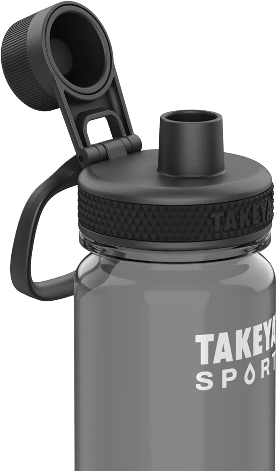 Takeya 885395516646 TK Sport Tritan Bottle, Spout Lid Grand Slam Black 24oz