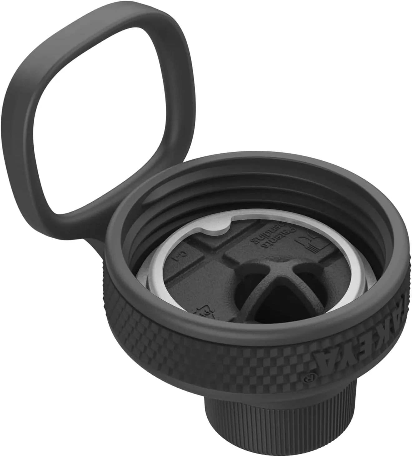 Takeya 885395516646 TK Sport Tritan Bottle, Spout Lid Grand Slam Black 24oz