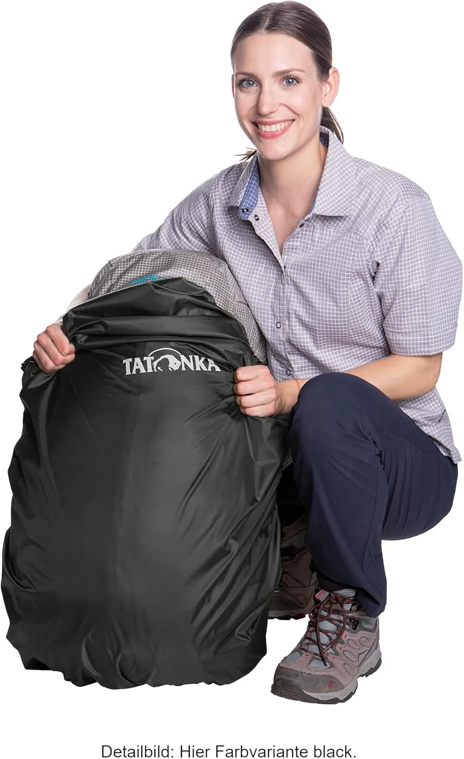 Tatonka Lightweight rain Cover for Backpacks of 30-40 litres Volume, Red Orange, l