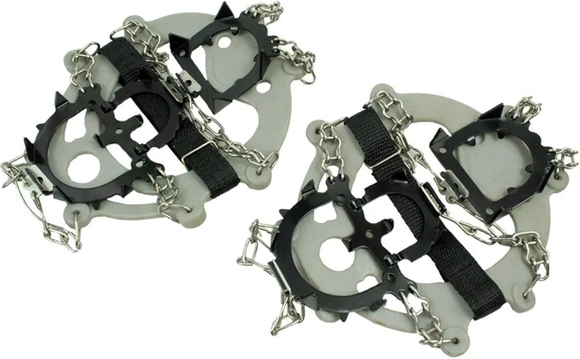 Tentock Stainless Steel Ice and Snow Cleats Crampon Antislip for Outdoor Winter Walking Hiking Jogging