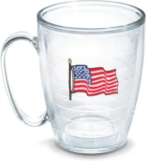 Tervis American Flag Made in USA Double Walled Insulated Tumbler, 1 Count (Pack of 1), Unlidded