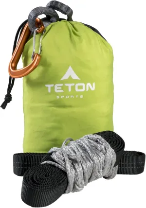TETON Sports Rover Rope Tree Sling; Quick and Easy Setup; Hammock Straps Fit All Backpacking Hammocks; Heavy-Duty, Looped Tree Sling Means No Messing with Knots While You’re Camping, Black