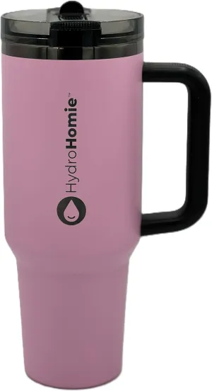 The Big Swig Premium 40oz Tumbler with Flip Straw Lid – Travel Car Cup Holder Friendly, Insulated Stainless Steel Tumbler - PINK GOAT