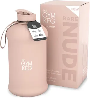 THE GYM KEG Sports Water Bottle - 2.2 L Insulated, Half Gallon, Carry Handle, Big Water Jug For Sport, Large Reusable Water Bottles, Tritan Plastic, Leakproof