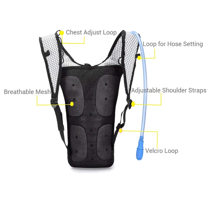 Thermal Insulated Hydration Backpack with 2-Liter BPA-Free Bladder