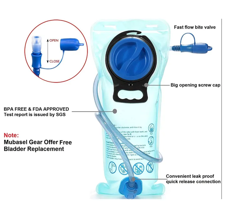 Thermal Insulated Hydration Backpack with 2-Liter BPA-Free Bladder
