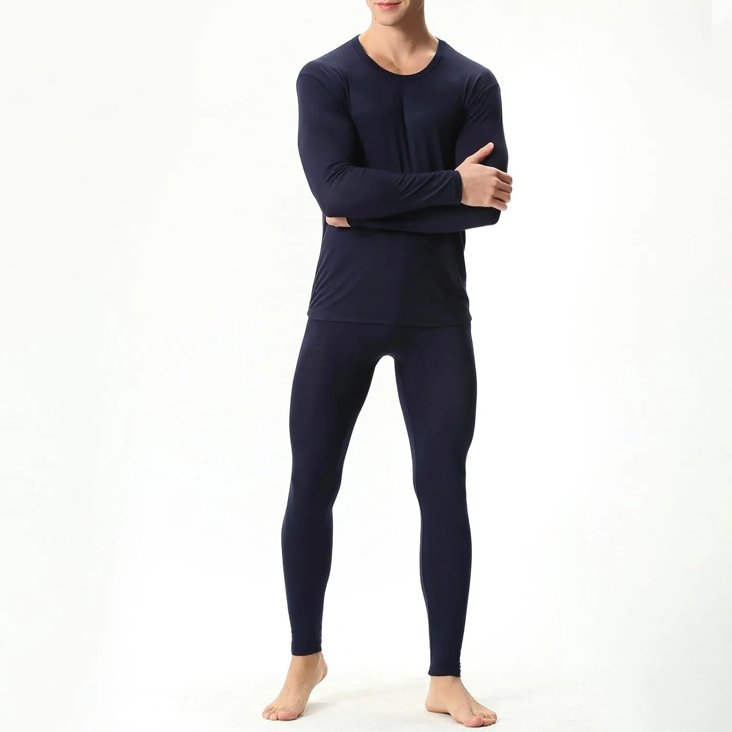 Thermal Underwear for Men Fleece Lined Base Layer Set for Cold Weather Thermal Base Layer Cold Weather Bottom Top