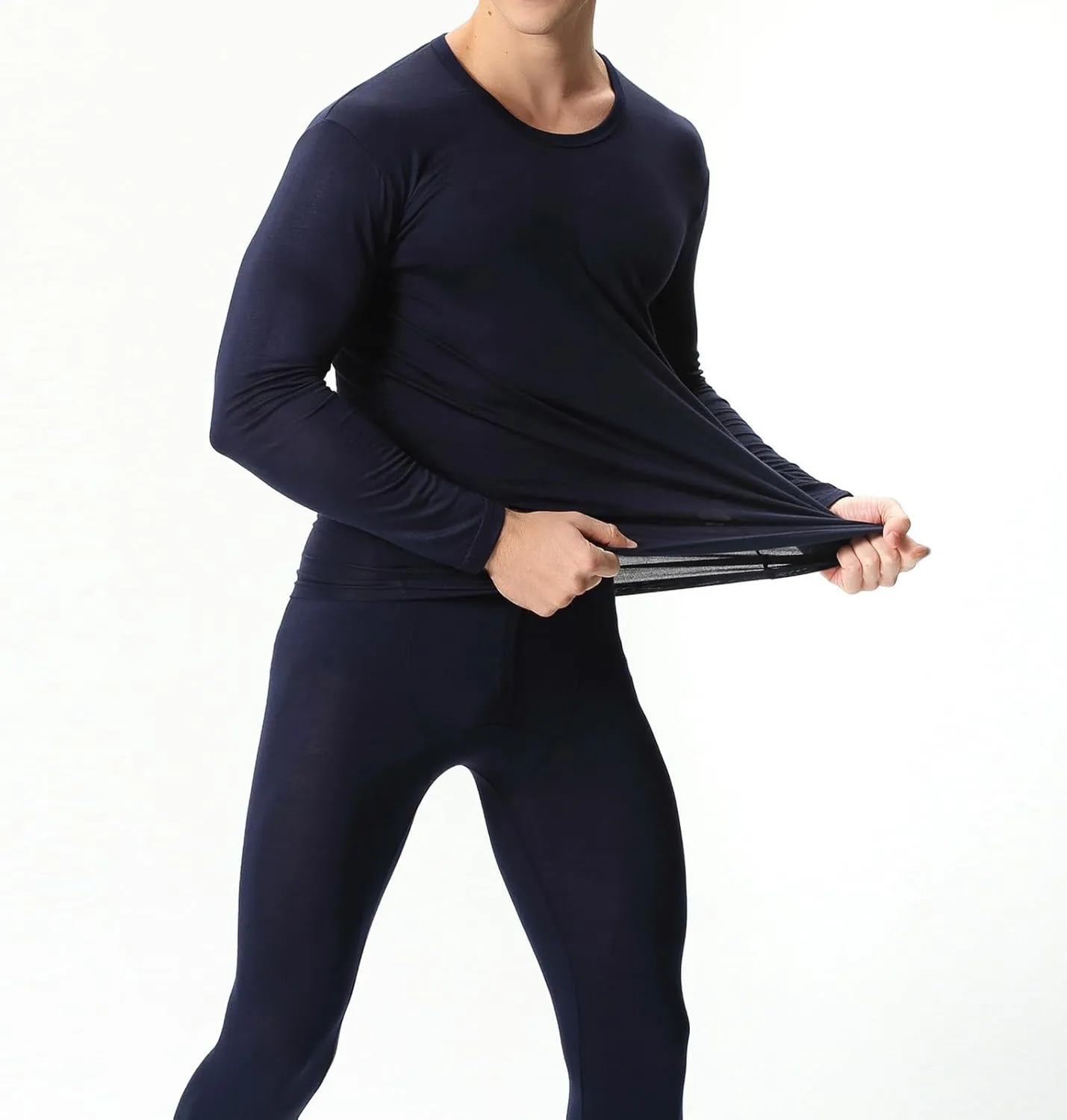 Thermal Underwear for Men Fleece Lined Base Layer Set for Cold Weather Thermal Base Layer Cold Weather Bottom Top