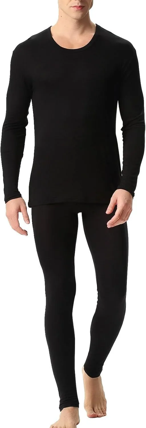 Thermal Underwear for Men Fleece Lined Base Layer Set for Cold Weather Thermal Base Layer Cold Weather Bottom Top