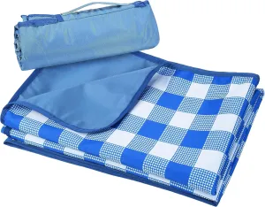 Tirrinia 60"x 80" Picnic Waterproof outdoor Blanket, Outdoor Windproof Extra Large Lightweight Blanket, Foldable Camping Blanket for Travel Family Concerts.