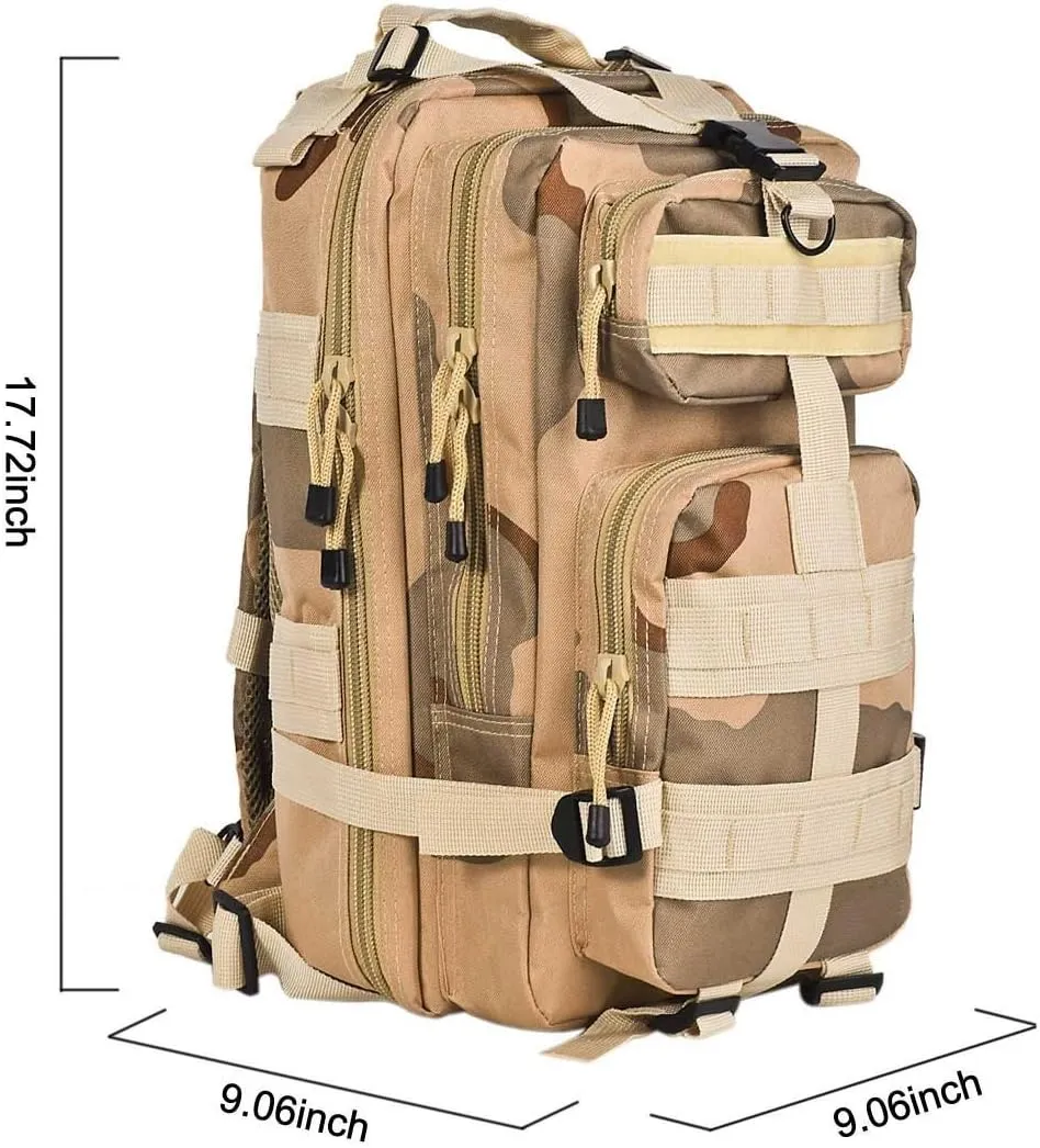 TOMITANY Tactical Outdoor Rucksacks 30L Large Waterproof Military Backpack for Camping Hiking Trekking Shoulder Bags