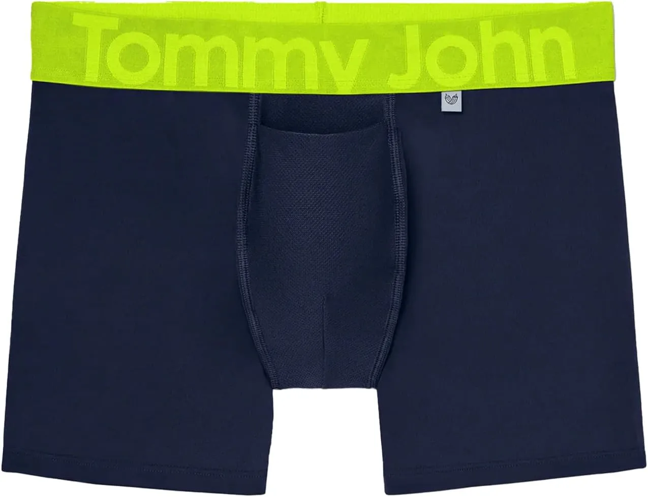 Tommy John Men’s Underwear, 360 Sport Trunks Hammock Pouch, Short 4" Inseam, Moisture Wicking Underwear, Breathable Waistband