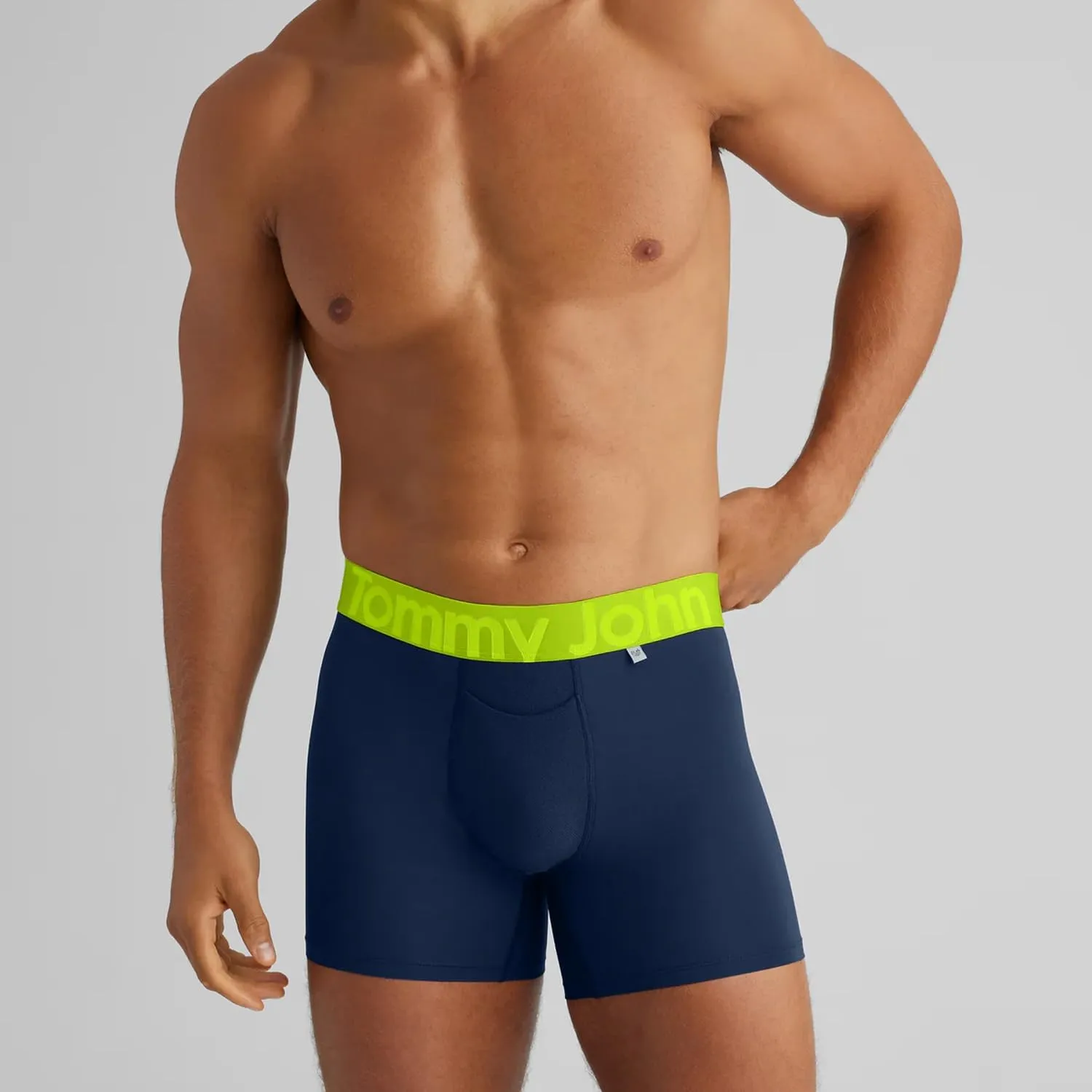 Tommy John Men’s Underwear, 360 Sport Trunks Hammock Pouch, Short 4" Inseam, Moisture Wicking Underwear, Breathable Waistband