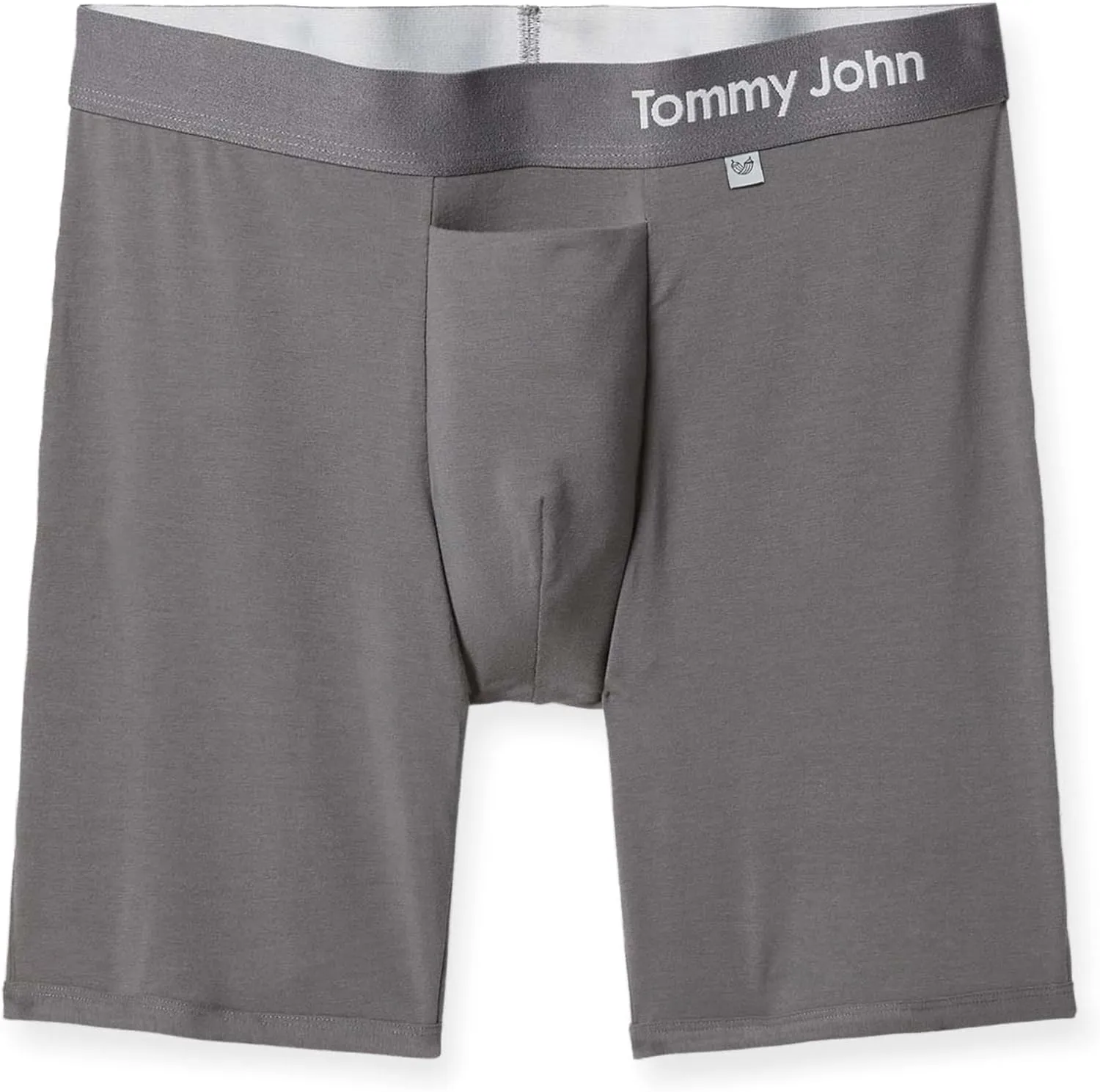 Tommy John Men’s Underwear – Cool Cotton Hammock Pouch Boxer Brief with Longer 8" Inseam – Comfortable Underwear