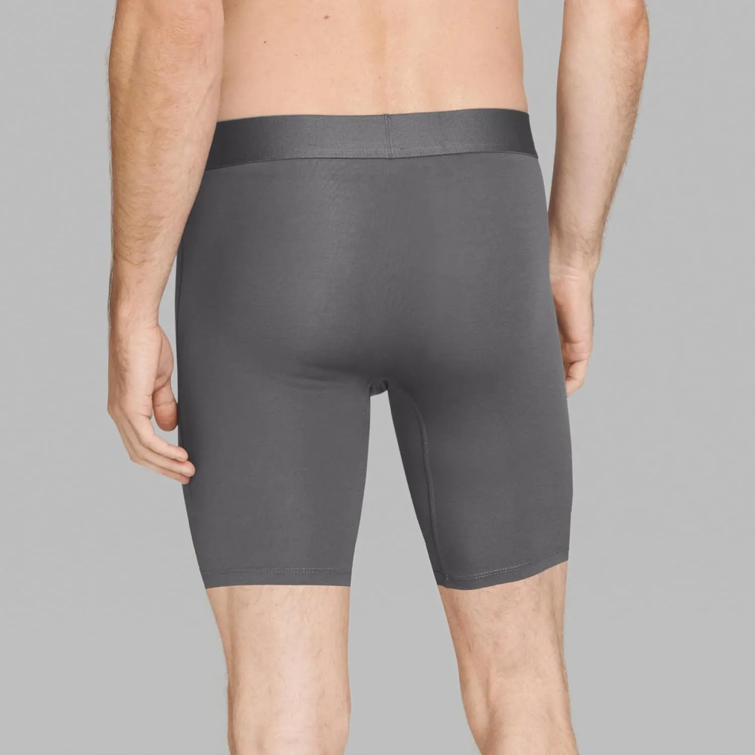 Tommy John Men’s Underwear – Cool Cotton Hammock Pouch Boxer Brief with Longer 8" Inseam – Comfortable Underwear