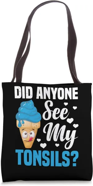 Tonsil Removal Surgery Tonsillectomy Recovery Tonsillitis Tote Bag