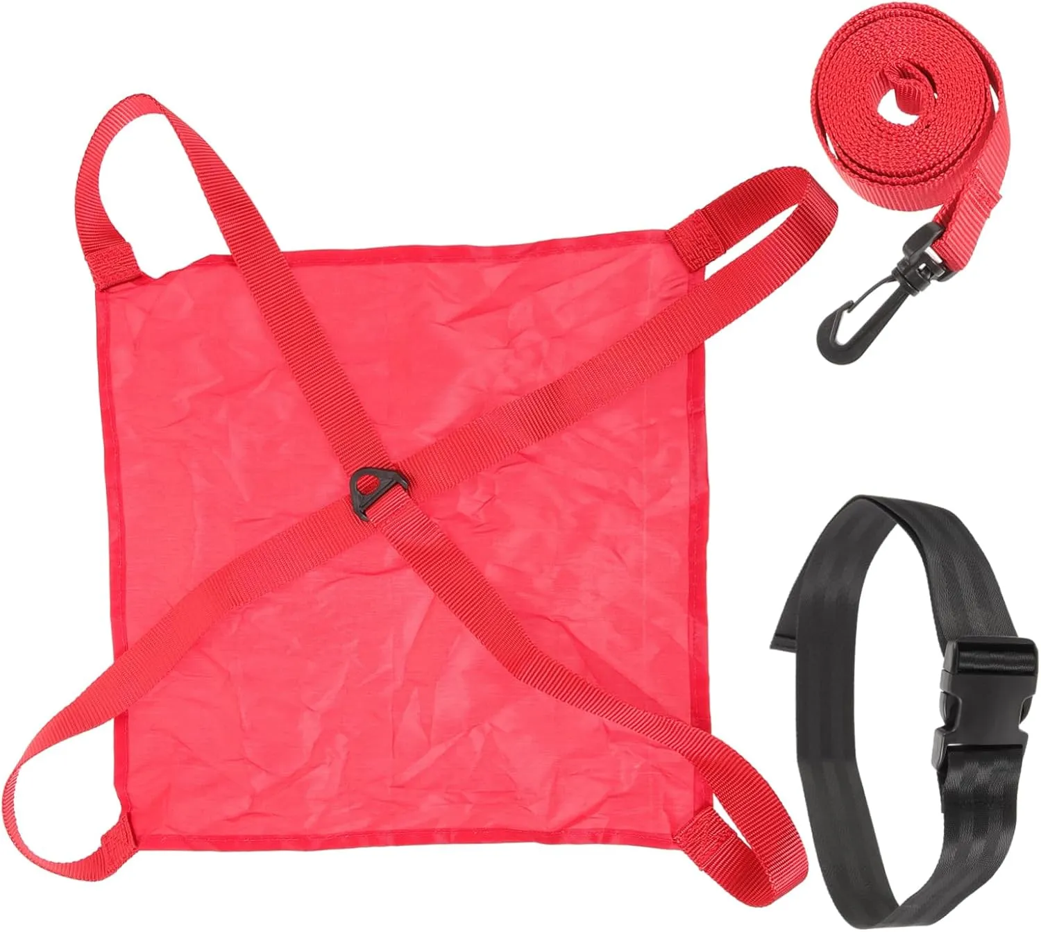 Totority Elastic Rope Swimming Training Belt Red Swim Bungee Resistance Leash Strength Training Equipment for Pool