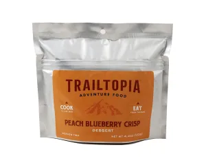 Trailtopia Peach Blueberry Crisp - Freeze Dried Hiking Dessert | Delicious Taste | Quick & Easy Preparation | Lightweight | Perfect for Camping & Backpacking | High Energy Snack for Outdoor Adventures