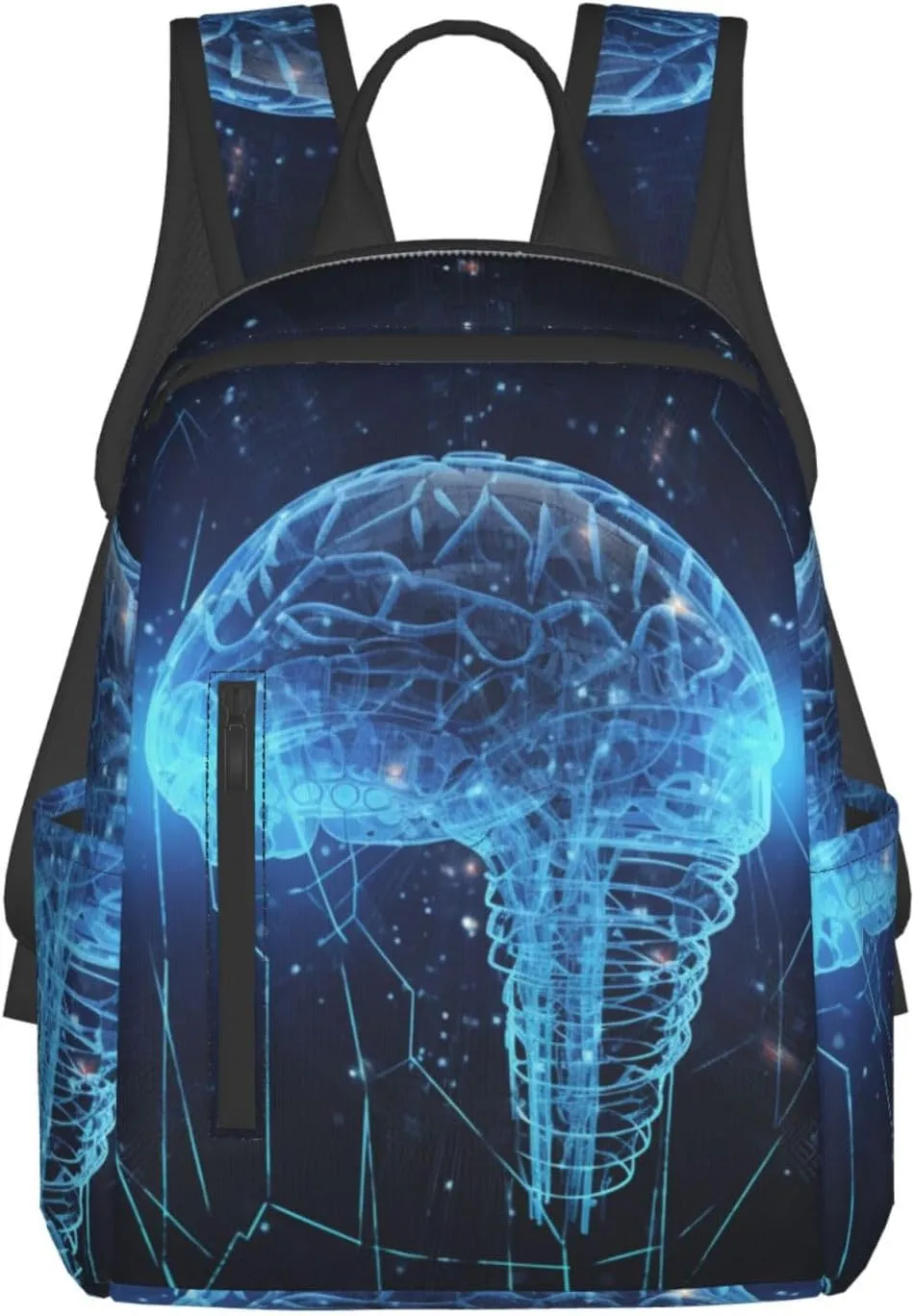 Travel Backpack Artificial Intelligence Brain Laptop Backpack Lightweight Computer Bag Gift for Women Men Hiking Daypack