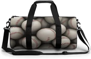 Travel Duffel Bag for Men And Women,Baseball Waterproof Sports Fitness Bag Portable Travel Duffel Bag, 17.7in/9in/9in