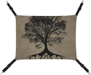 Tree of Life Hanging Cat Bed Soft Breathable Pet Hammock for Cage Pet Sleeper for Kitten Ferret Puppy Rabbit, style, 20240327