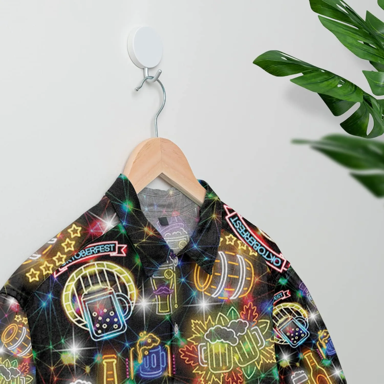 Tropical Beer Hawaiian Shirts for Men- Casual Short Sleeve Craft Beer Cool Summer Hawaiian Shirt (HN-HW22)
