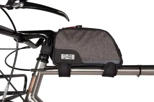 Two Wheel Gear - Commute Top Tube Frame Bag (1 L) - Water Resistant Gas Tank Style Bike Bag with Waterproof Zippers, Perfect for Mountain Biking, Commuting, and Touring
